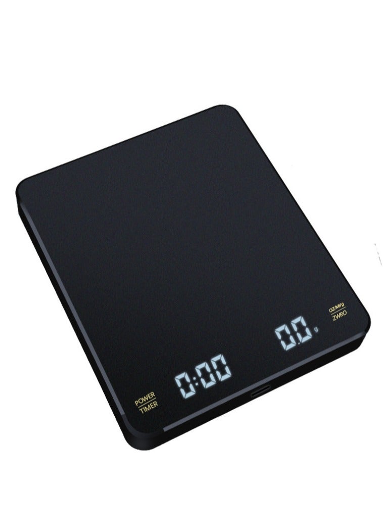 Digital Coffee Scale with Timer LED Screen Espresso USB 3kg Max.Weighing 0.1g High Precision Measures in Oz/ml/g Kitchen Scale - Image 1