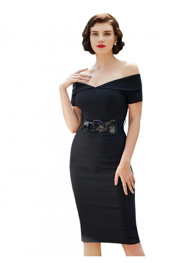 GRACE KARIN GRACE KARIN Black Stretchy Belts for Women Adjustable Waist Band (M,Black) - Image 4