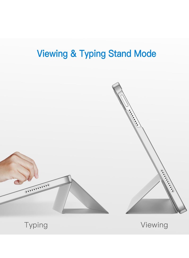 Case for iPad (A16) 11th Generation 11 Inch 2025/10th Generation 10.9 Inch 2022 Case with Pencil Holder, Hybrid iPad 11 10 Case with Clear Back, Supports Auto Wake/Sleep (Silver) - Image 2