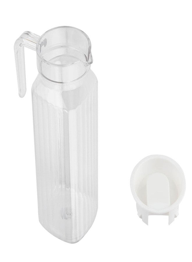 Estink 1100ML Pitcher with Lid, Acrylic Transparent Bottle for Bar Home, Water Pitcher for Homemade Iced Tea Milk Beverage Cold Drinks - Image 4