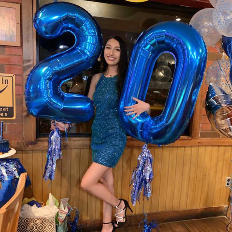 Kelfuoya 40 Inch Giant Number 0 Balloon Navy Blue Foil Balloons for 10th 20th 30th 40th 50th 60th Birthday Decorations, Baby Shower Party Supplies 100 Anniversary Events Decorations - Image 5