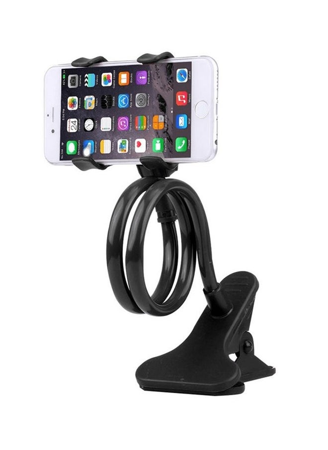 Generic - Universal Flexible 360° Rotating Long Arm Mobile Phone Holder Stand, Adjustable Aluminum-Magnesium Alloy Bracket for Bedroom, Kitchen Office and Bathroom – Scratch-Proof, Shake-Proof Compatible with Smartphones and Tablets (Black) - Image 1