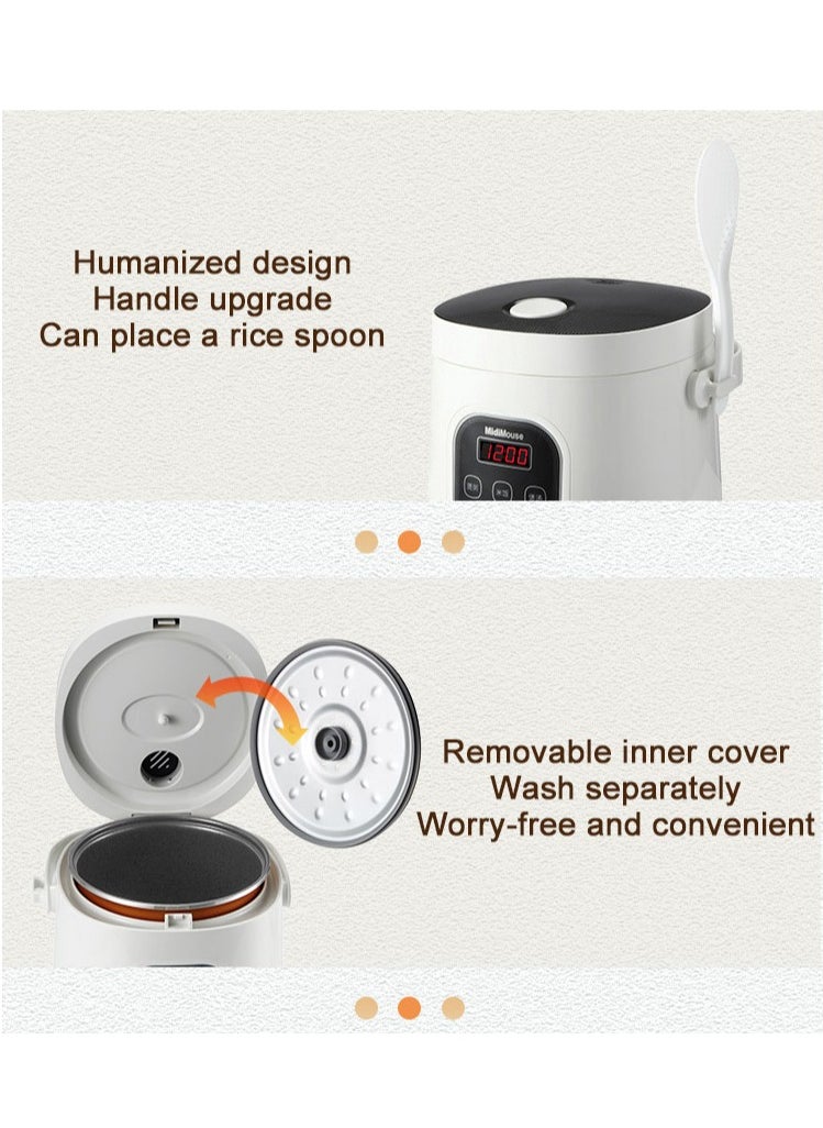 Generic - 12V 24V Rice Cooker for Car 2L Cooking Food Pot Electric Portable Steamer Fast Fully Automatic High Temperature Protection for  Travel to Make Rice Soup Porridge Cake - Image 1
