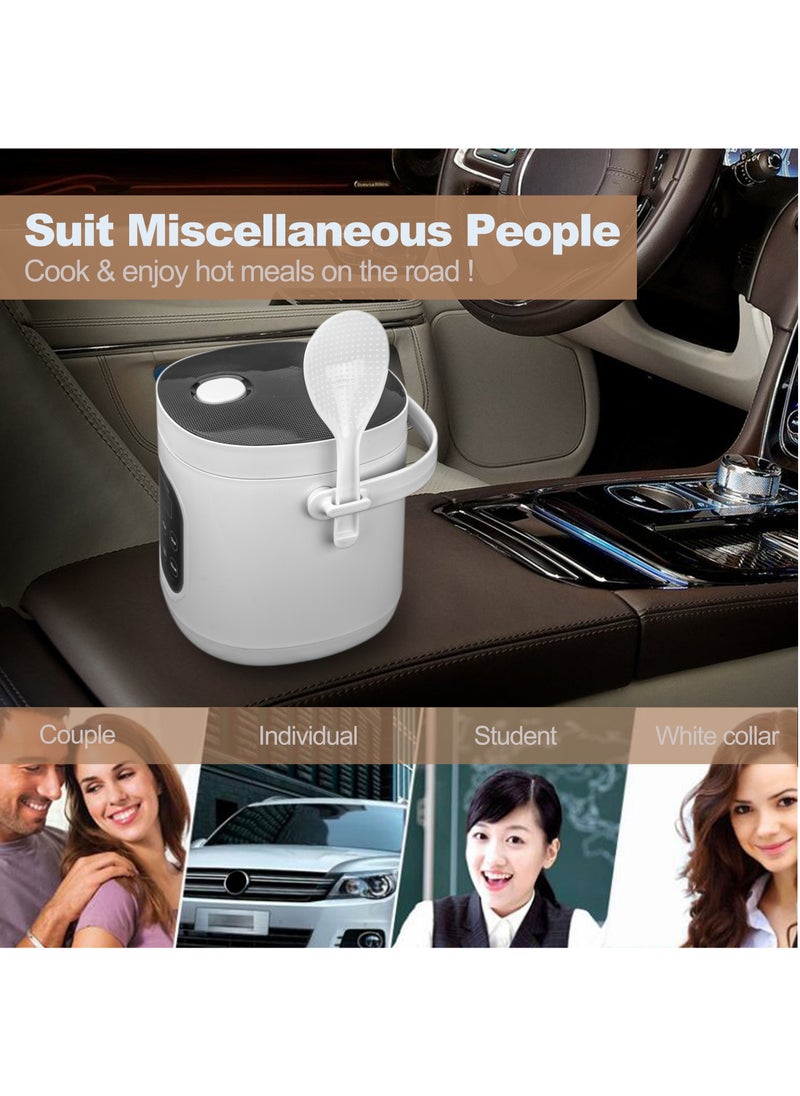 Generic - 12V 24V Rice Cooker for Car 2L Cooking Food Pot Electric Portable Steamer Fast Fully Automatic High Temperature Protection for  Travel to Make Rice Soup Porridge Cake - Image 1