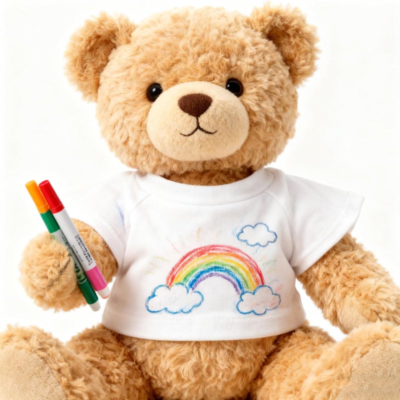 Soft Cozy White Bear T Shirts Round Neck Design For 8 12 Inch Stuffed Animals - Image 5