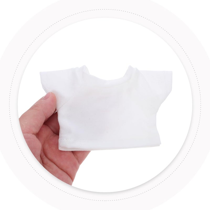 Soft Cozy White Bear T Shirts Round Neck Design For 8 12 Inch Stuffed Animals - Image 4