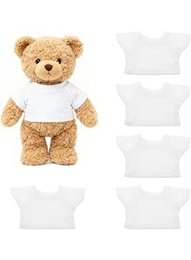 Soft Cozy White Bear T Shirts Round Neck Design For 8 12 Inch Stuffed Animals - Image 1