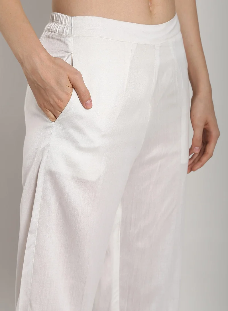 أبهشتي Straight pant - Ivory