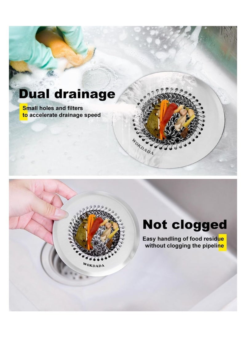 General - Sink Drain Strainer, Reversible Mesh Sink Strainer with 304 Stainless Steel ,Revolutionary Anti-rust Kitchen Sink Strainer Food Catcher for Garbage Disposal without Clogging - Image 1