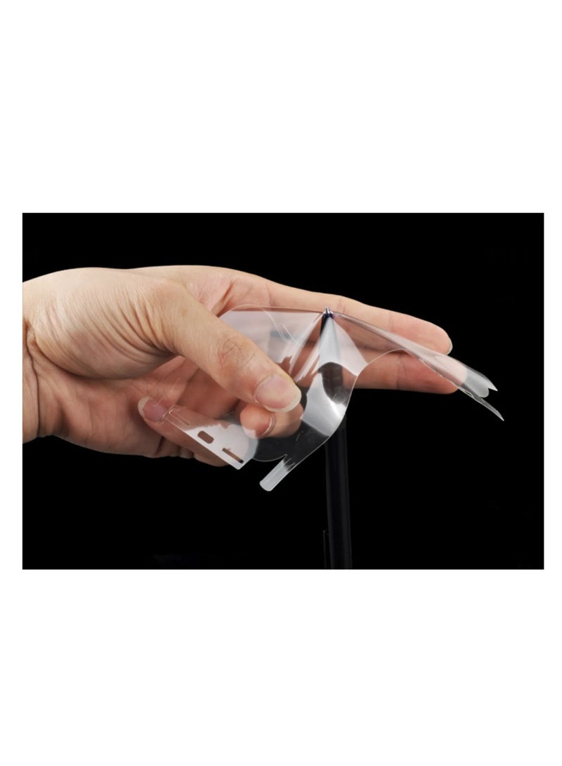 DIGI CORE iPhone 15 Pro Max Screen Protector 3 Pack 6.7 Inch 2.5D Curved Edges With iPhone 15 Pro Max Camera Lens Protector And Anti-Scratch iPhone Back PVC Clear Sheet Set (Black Titanium, iPhone 15 Pro Max) - Image 2