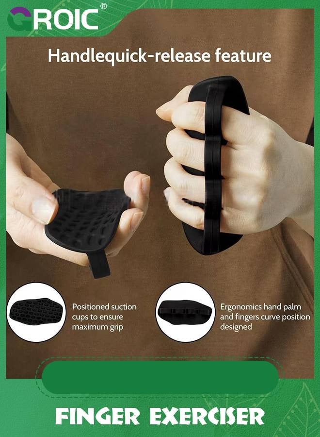 GROIC Weight Lifting Gloves for Men Women, Rubber Gym Weightlifting Anti-Slip Workout Grips for Gym Training and Exercise, Weight Lifting, Dumbbell, Deadlift, Bar Pad Pull Up Grippers (Four Holes)  - Image 2