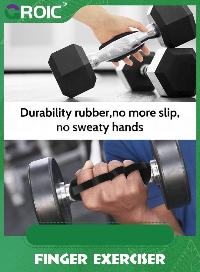 GROIC Weight Lifting Gloves for Men Women, Rubber Gym Weightlifting Anti-Slip Workout Grips for Gym Training and Exercise, Weight Lifting, Dumbbell, Deadlift, Bar Pad Pull Up Grippers (Four Holes)  - Image 4