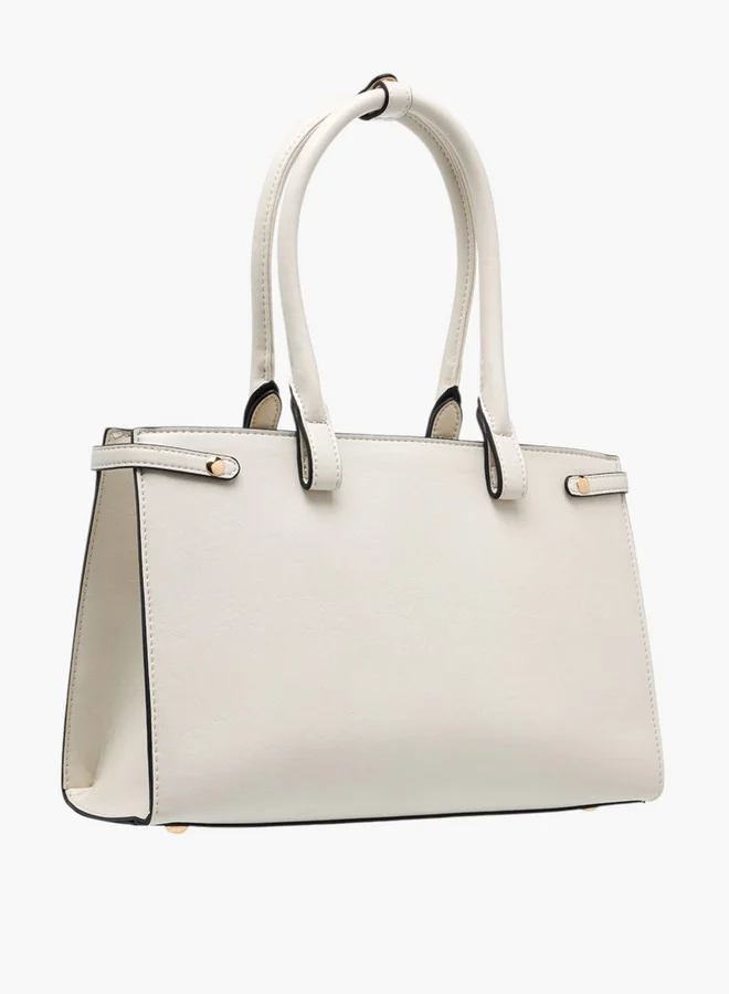 Celeste Textured Tote Bag with Zip Closure and Double Handle