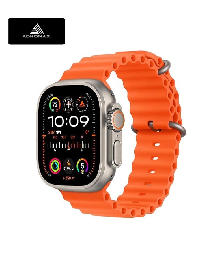 adhomax - New 2025 T800 Ultra Smart Watch, Series 8, Elegant Design 1.99", Infinite Display, Fitness Tracker, Heart Rate, Oxygen Monitor, Calls, Wireless Charging, Works With IOS, android for men, women - Image 1
