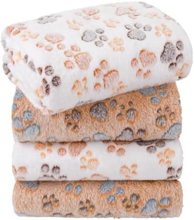 LINENLUX 3-Piece Soft Plush Dog Blanket Set - Cozy Flannel for Puppies, Cats & Pets - Image 3