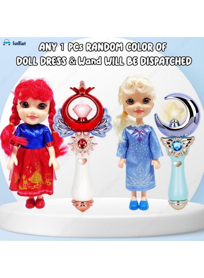 FunBlast FunBlast Doll with Magical Wand with Light & Sound Toys for Babies Musical Toys for Kids 3+ Years Girls & Boys - Color & Design of Dress and Wand May Vary  - Image 4