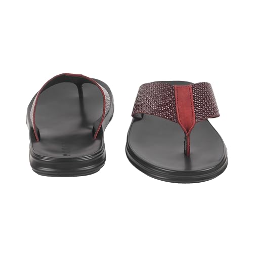 Mochi Men Brown Casual Synthetic Leather Chappal UK/7 EU/41 (16-803) - Image 5