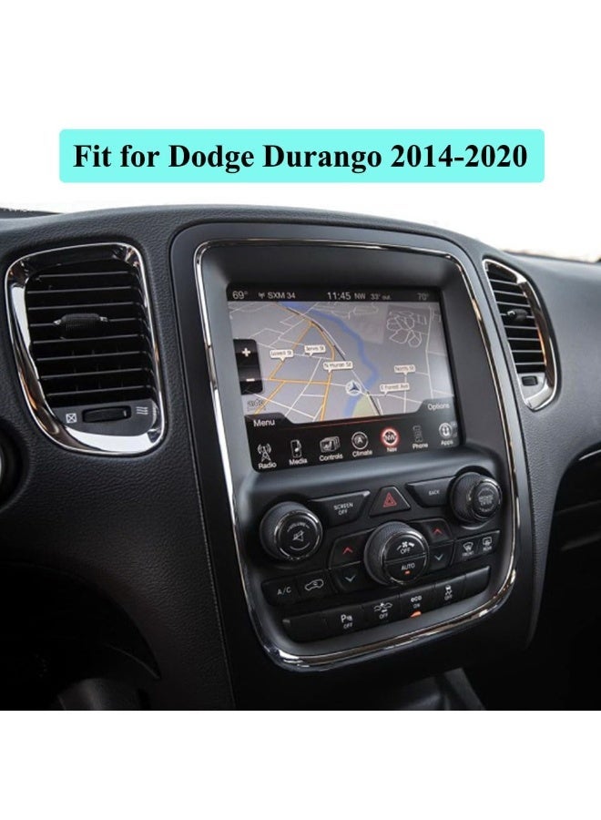 AC Volume And Tune Knob Cover Compatible With Dodge Durango 2014 To 2020 And Jeep Cherokee Grand Cherokee 2014 To 2021 Black - Image 3