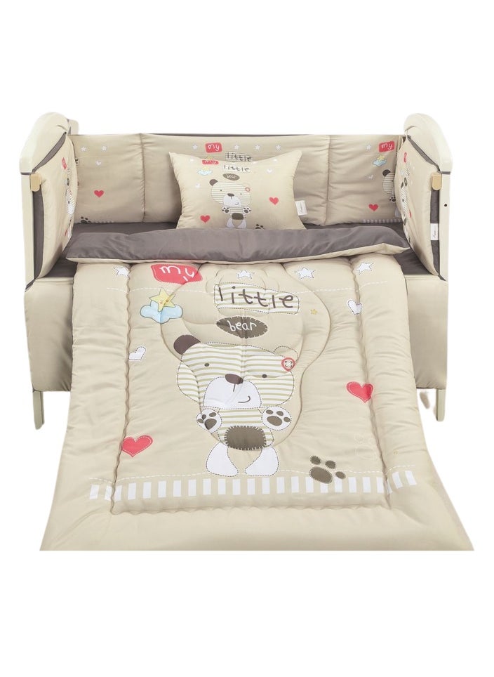 SMART HOME A set of children's bed bedding, a mattress set, a set consisting of a children's quilt, size 90X145 cm, a rubber sheet, 110X160 cm , Pillow 34x45cm , matrees 33x130 cm  - Image 3