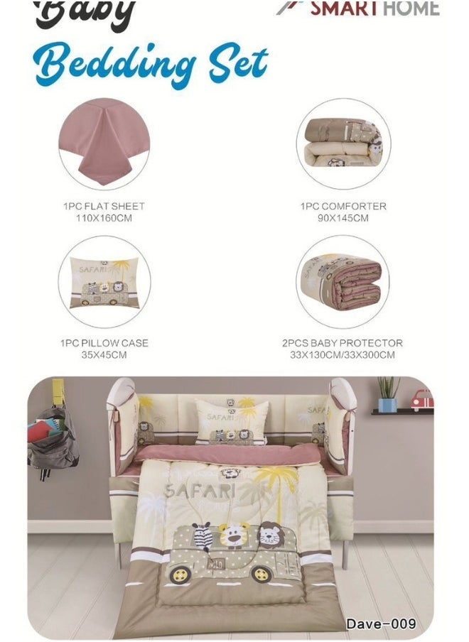 SMART HOME - A set of children's bed bedding, a mattress set, a set consisting of a children's quilt, size 90X145 cm, a rubber sheet, 110X160 cm , Pillow 34x45cm , matrees 33x130 cm - Image 1