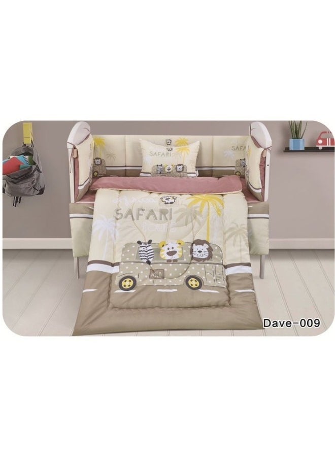 SMART HOME - A set of children's bed bedding, a mattress set, a set consisting of a children's quilt, size 90X145 cm, a rubber sheet, 110X160 cm , Pillow 34x45cm , matrees 33x130 cm - Image 1