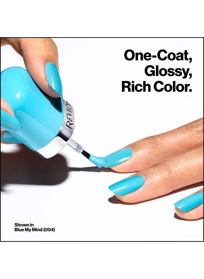 Revlon طلاء أظافر فائق الوضوح، لامع طبيعي غني، تركيبة نباتية 100%، لا حاجة لطبقة أساسية أو علوية، 018 ابق هادئ، 0.27 أونصة سائلة - Image 5