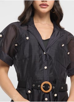 ELLA Print Shirt & Skirt Set  - Image 3
