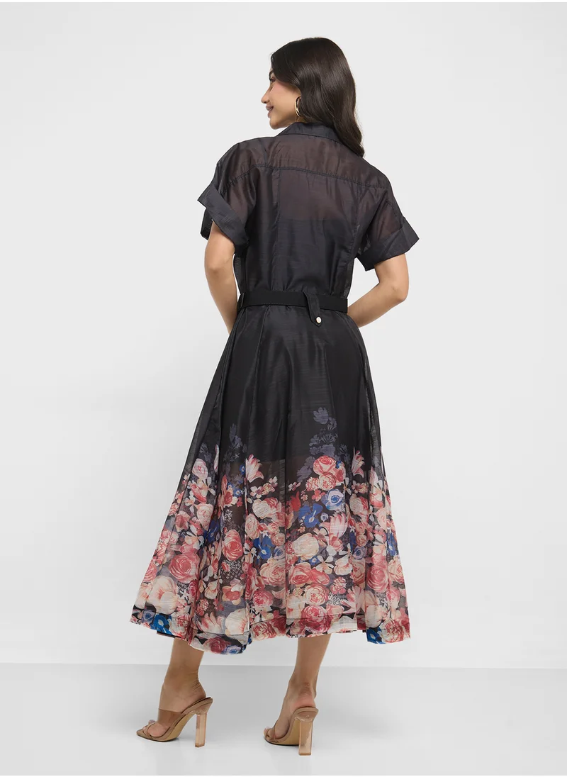ايلا Print Shirt & Skirt Set