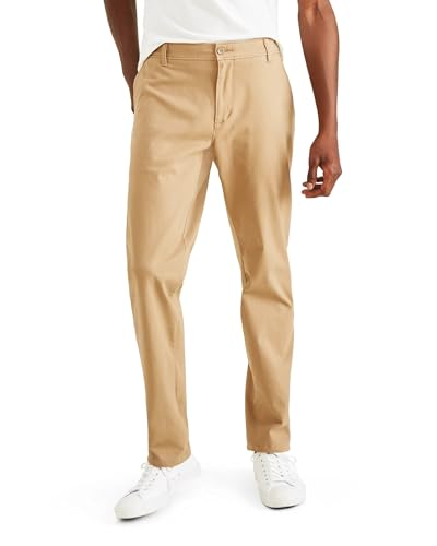 Dockers Men's Straight Fit Ultimate Chino with Smart 360 Flex (Regular and Big & Tall), New British Khaki, 34W x 32L - Image 2
