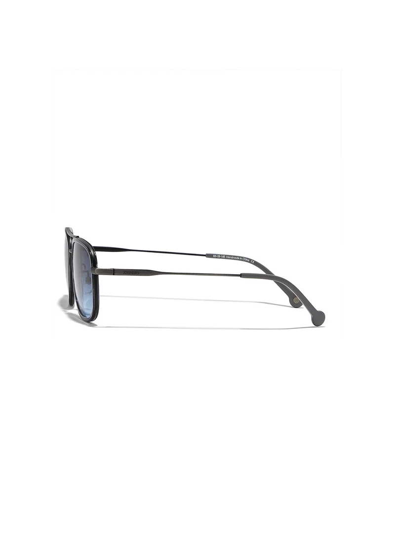 30Sundays Nostalgia,Men Sunglasses, Rectangle Sunglasses, UV Protection: UV400 (Grey,Blue)