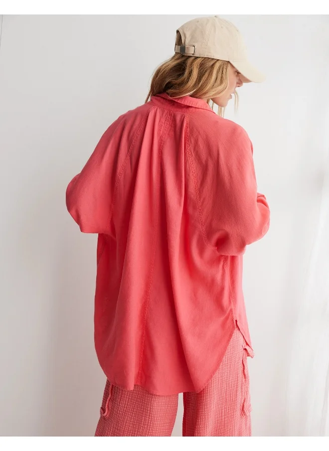 آري من امريكان ايجل Blend Cover Button Down Shirt
