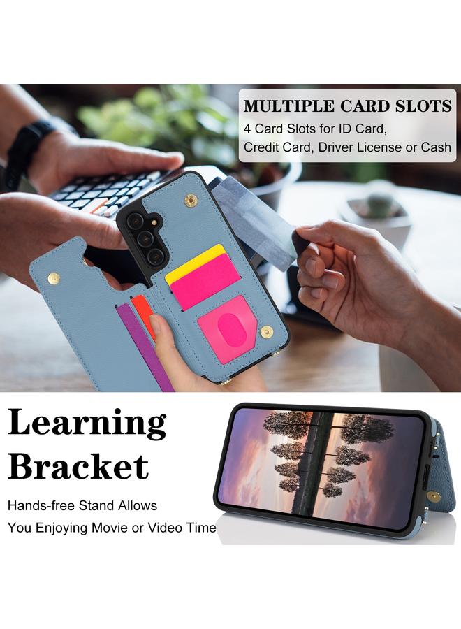 اس-توب جراب لهاتف Samsung Galaxy S23 FE 5G مزود بفتحة بطاقة مزدوجة وغطاء كامل للهاتف مع حزام حول الجسم - Image 4