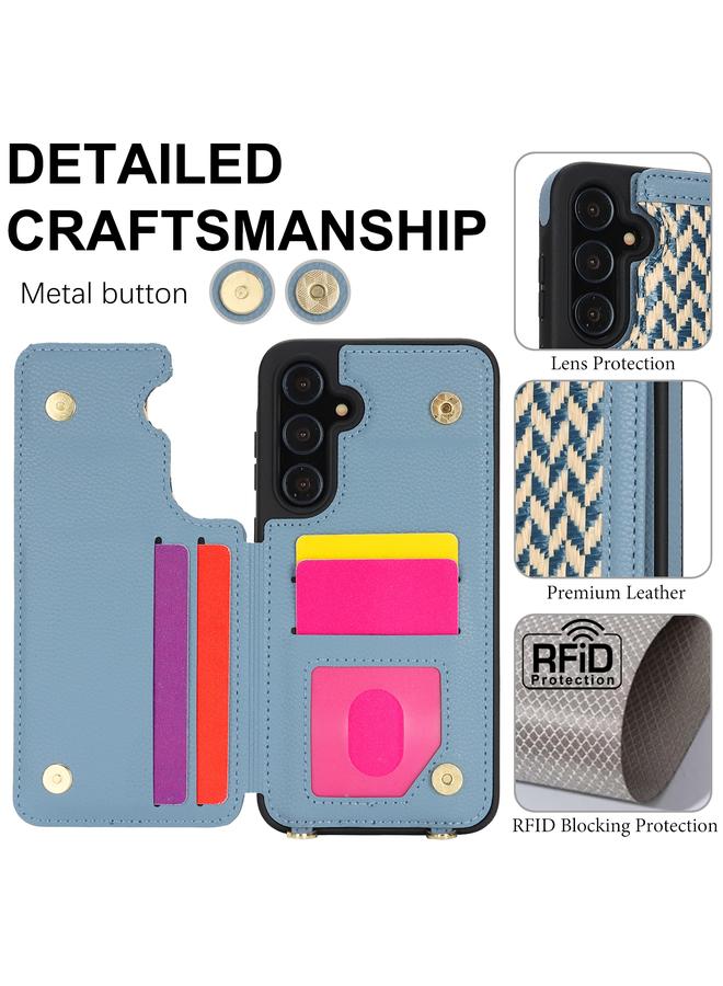 اس-توب جراب لهاتف Samsung Galaxy S23 FE 5G مزود بفتحة بطاقة مزدوجة وغطاء كامل للهاتف مع حزام حول الجسم - Image 3