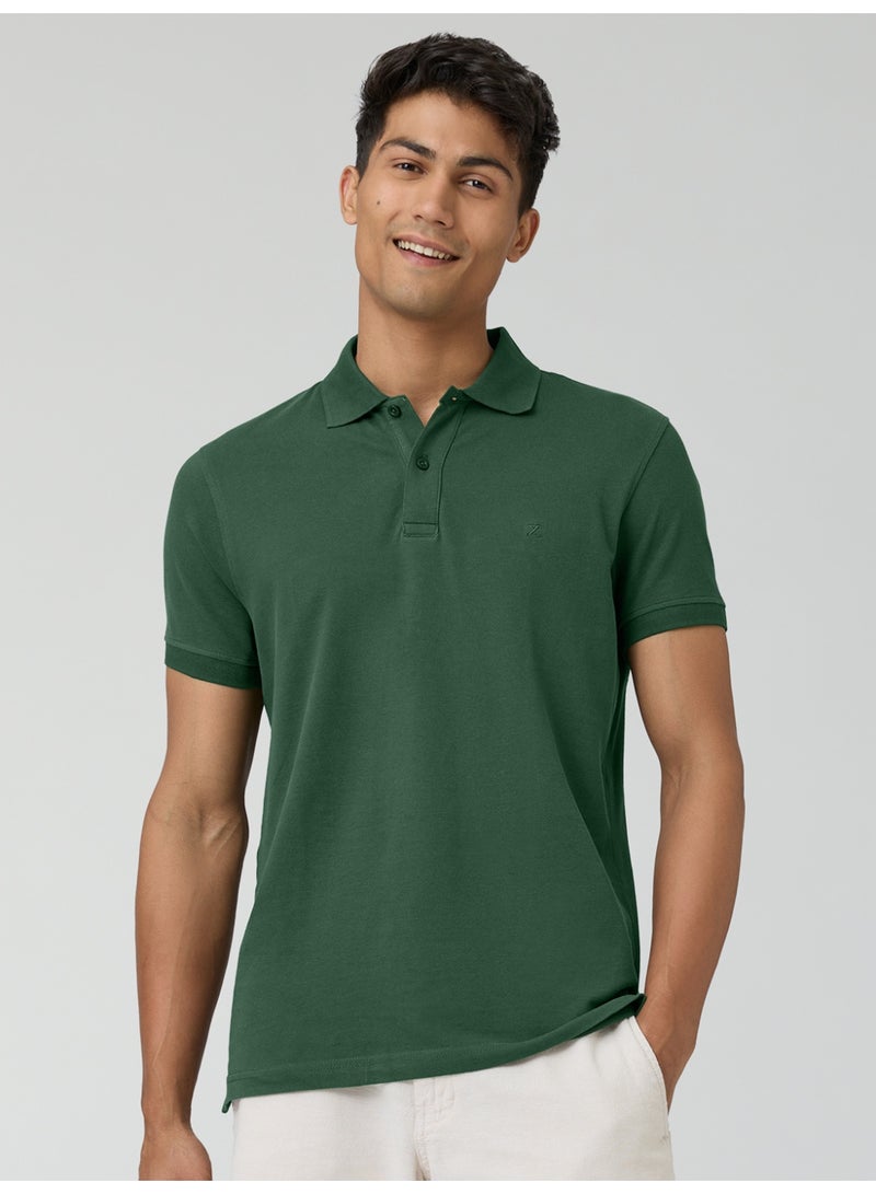 اكس واي اكس اكس تيشيرت بولو رجالي من XYXX، مصنوع من قطن ممشط نقي، بقصة عادية. - Image 1