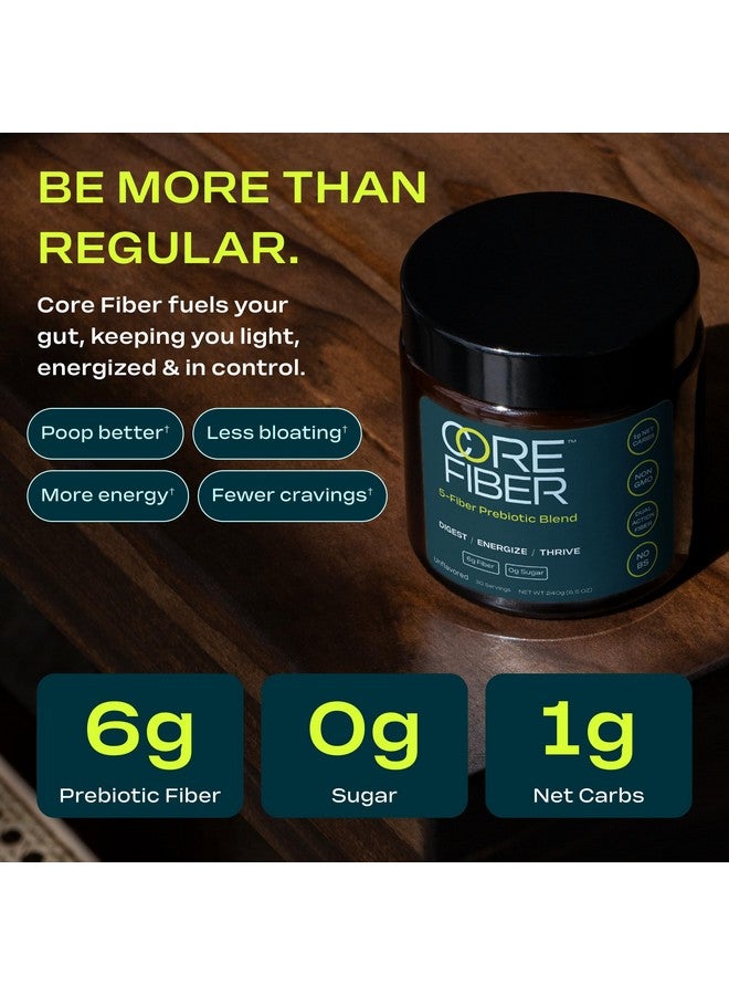 مكمل مسحوق الألياف مع 5 سلالات - مزيج بروبيوتيك يومي - يدعم صحة الأمعاء، الانتفاخ، الهضم المنتظم والطاقة المستدامة - 6 جرام ألياف لكل حصة، خالي من السكر، بدون نكهة - 30 حصة - Image 3