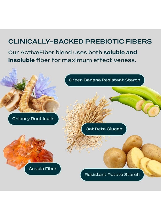 مكمل مسحوق الألياف مع 5 سلالات - مزيج بروبيوتيك يومي - يدعم صحة الأمعاء، الانتفاخ، الهضم المنتظم والطاقة المستدامة - 6 جرام ألياف لكل حصة، خالي من السكر، بدون نكهة - 30 حصة - Image 4
