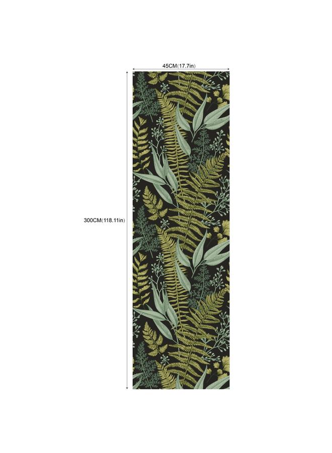 الأزرق جي دبليو Wallpaper خلفية غرفة المعيشة قابلة للإزالة ورق الجدران الأخضر والزهور غير الملحومة RW131-157 - Image 1