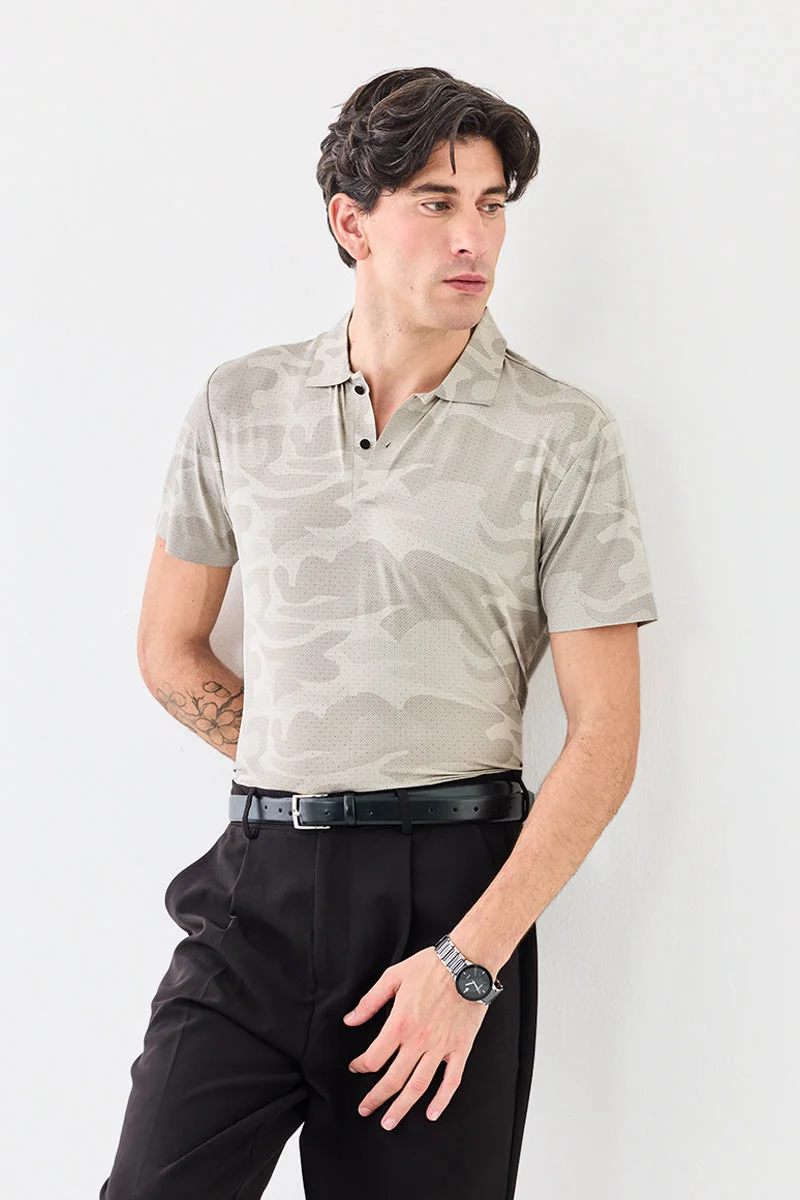 SNITCH Technical Stretch Stitchless Polo T-Shirt