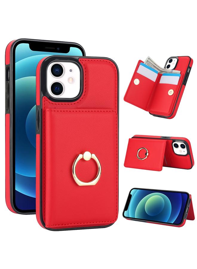 زبون جراب لهاتف iPhone 12/12 Pro مزود بحلقة بطاقة RFID مضادة للسرقة - Image 1