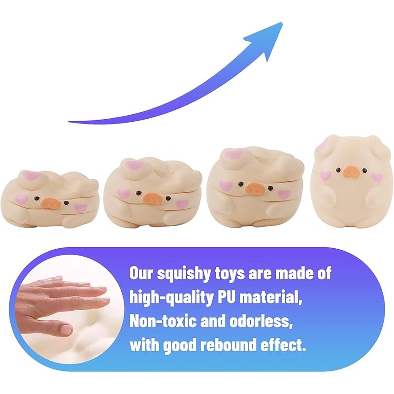 Anboor Squishies Toy  Shy Kawaii Soft Squishy Animals Toy Slow Growing Stress Relief Squish for Child Adults Toys - Image 3