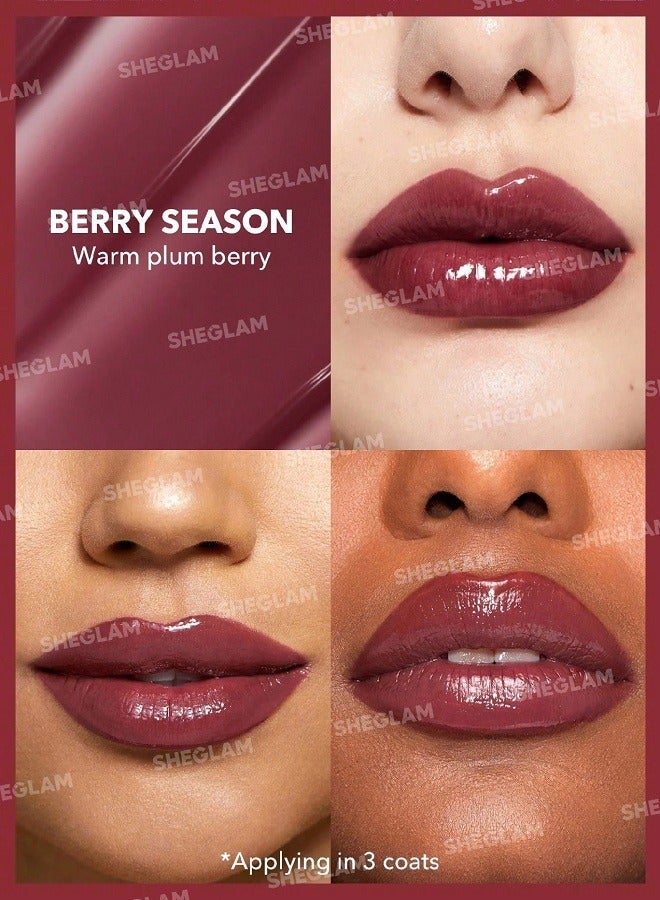 شيجلام POUT PERFECT SHINE LIP PLUMPER BERRY SEASON - Image 2