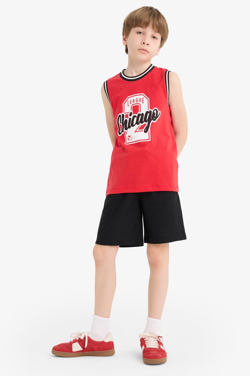 DeFacto Red Boy Boy 2 Piece Set Casual - Image 1