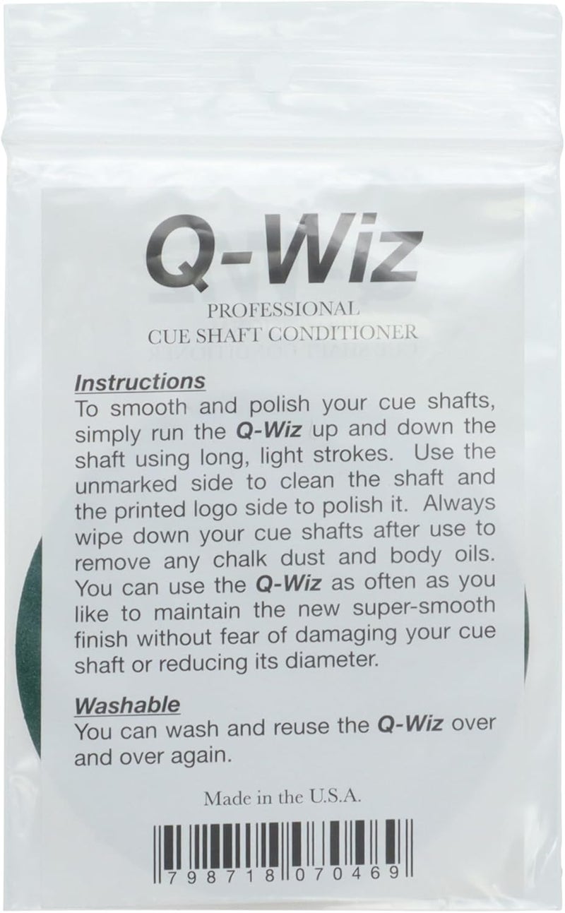 Q-Wiz Original Double-Sided Micro Pro Disc for Cue Shaft Conditioning - Image 4