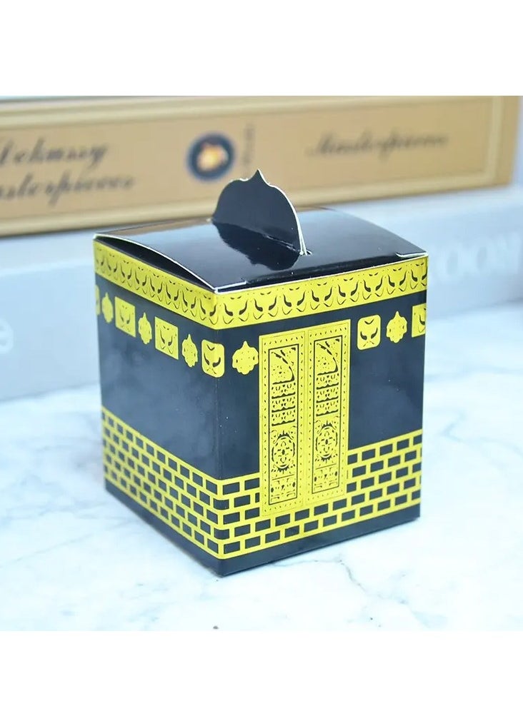 Hilalful HILALFUL Cardboard Kaaba Gift Box | Organizer Box for Gifts | Empty Gift Box for Celebration | For Festive Gifting In Eid, Ramadan & Eid Al Adha | Pack of 10 | Islamic Gift  - Image 1