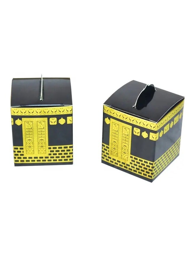 Hilalful HILALFUL Cardboard Kaaba Gift Box | Organizer Box for Gifts | Empty Gift Box for Celebration | For Festive Gifting In Eid, Ramadan & Eid Al Adha | Pack of 10 | Islamic Gift  - Image 3