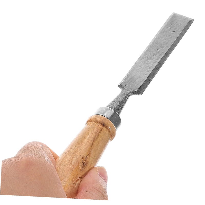 4pcs Flat Tip Carving Chisel Set Wooden Handles Precision Woodworking Tools - Image 4