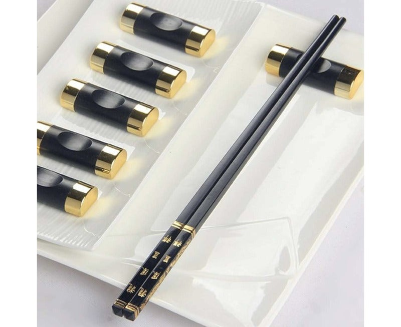 Chopstick Rest 4-Pack Premium Stainless Steel Anti-slip Arc Groove Design - Compact Lightweight Dining Accessory for Home Restaurant Party Dining Occasions - Image 3