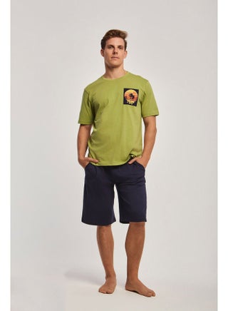 Pyjama set top short sleeve with chest Pocket & print  short on n - pzsku/ZFB8F7D8AA7ECB796273AZ/45/_/1684678714/10b038b2-9c5c-4f06-b688-a9897f94028c