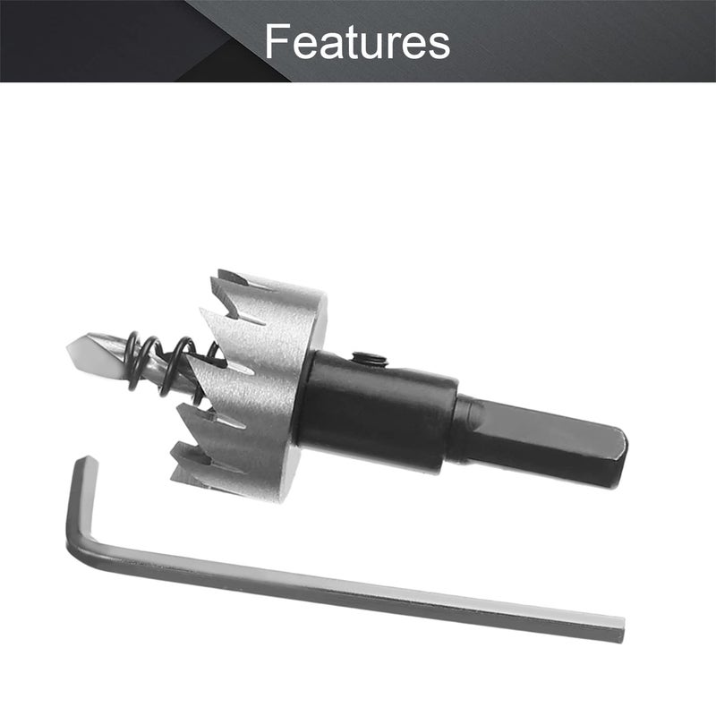 Othmro Utoolmart HSS Hole Saw Cutter, 25mm High-Speed Steel Hole Saw Bits, 70mm Length Black Drill Bit Hole Saw, for Stainless Steel, Aluminum Alloy, Plastic and Wood - Image 3
