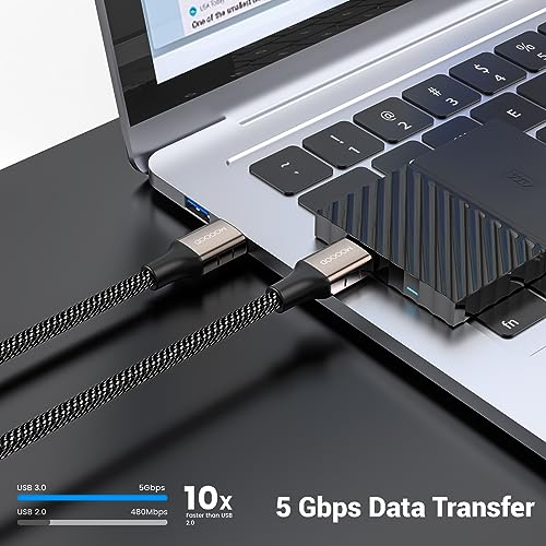 MOGOOD USB to USB Cable, USB 3.0 A to A Male to Male Cable Double End Type A Cord Compatible with Hard Drive Enclosures, KVM, DVD Player, TV, Laptop Cooler - Image 3